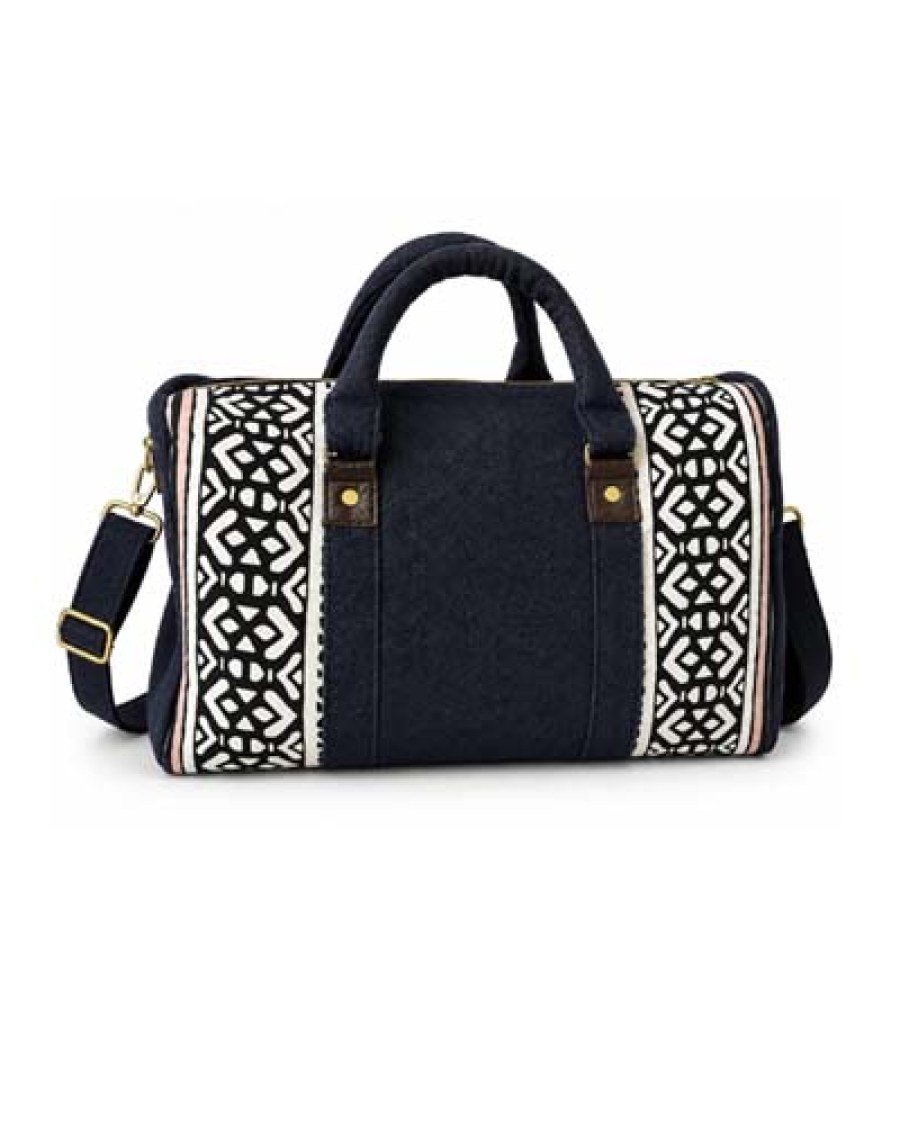 The DeranaVitenge Denim Weekender Duffel