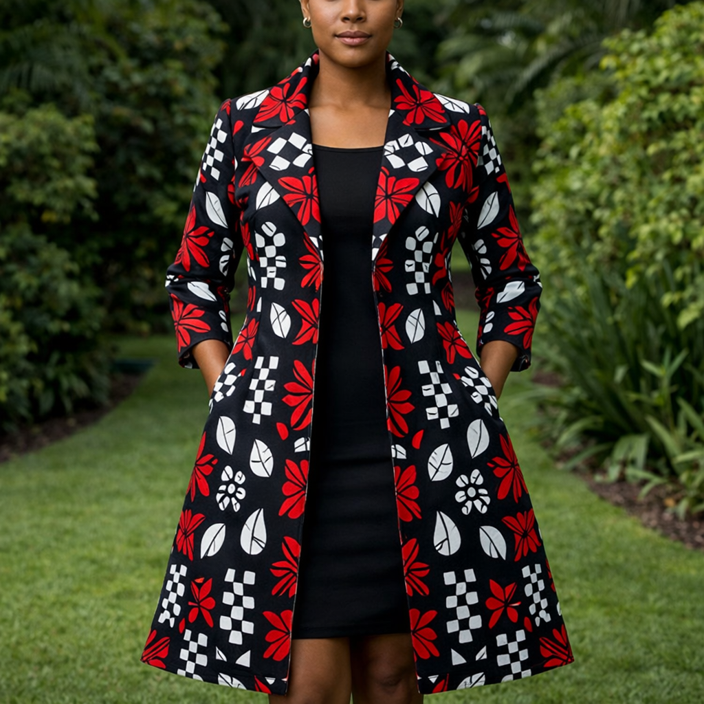 Zola Kitenge Longline Blazer